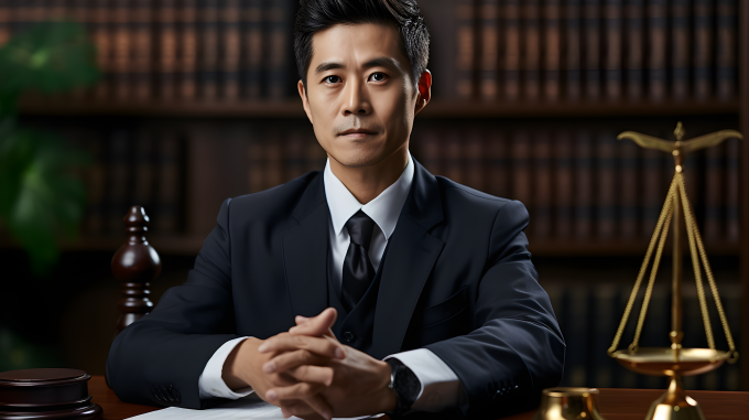 亚洲华人法律顾问律师摄影图