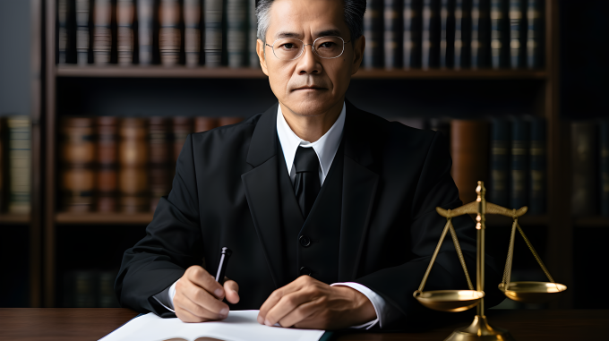 正义律师形象照片摄影图