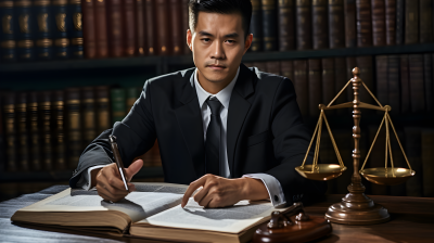亚洲法律专业华人律师摄影图片