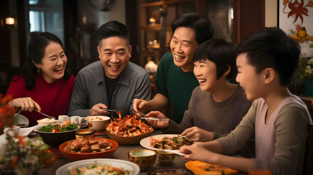 亲情团聚喜庆摄影图版权图片下载