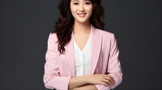 亚洲女性职业西装摄影图片