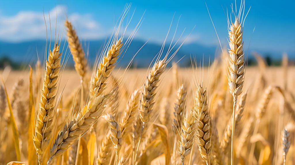 金黄色的麦田摄影版权图片下载