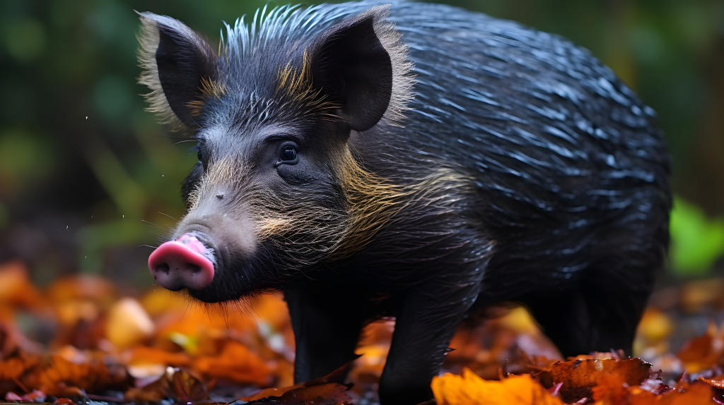 健康的野猪近景摄影图版权图片下载
