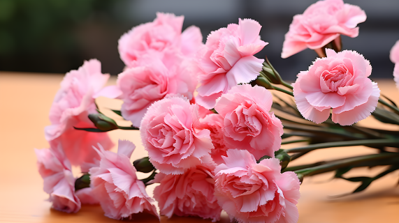 粉色康乃馨花朵摄影图片