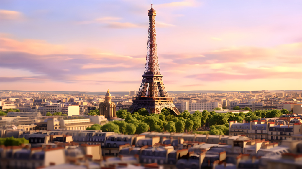 欧洲埃菲尔铁塔摄影版权图片下载