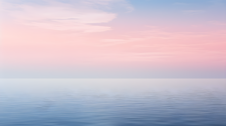 宁静海洋粉色天空摄影图片