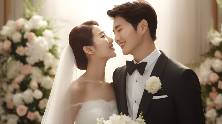 韩风婚礼摄影图版权图片下载