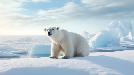 北极熊高清摄影图片