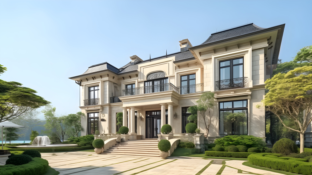 中国风大宅外观摄影版权图片下载