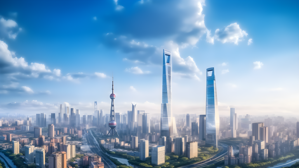 现代都市风光摄影版权图片下载