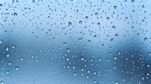 柔和优雅的雨滴窗上摄影图