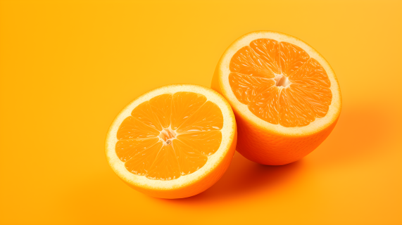 鲜艳橙片摄影图