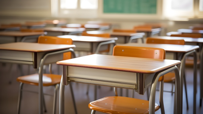 桌子与椅子摄影图片