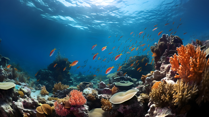 海底珊瑚美丽风景的摄影图版权图片下载