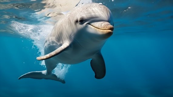可爱的海豚摄影图片