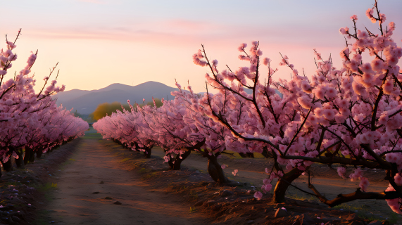 桃树摄影图