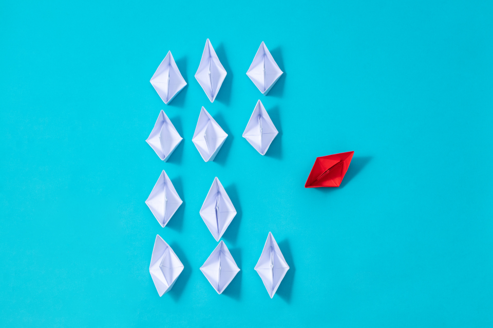 手眼协调折纸小船高清图