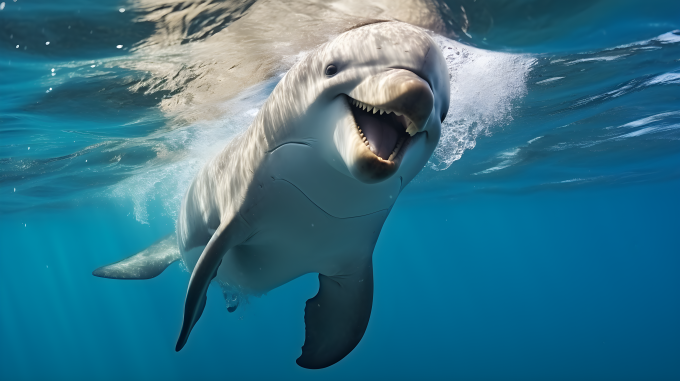 可爱海豚摄影图片