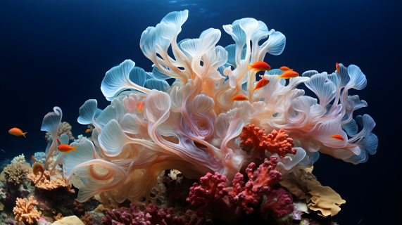 海底珊瑚美景摄影图