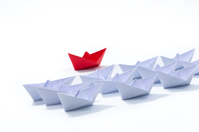 彩色手工创意折纸摄影图