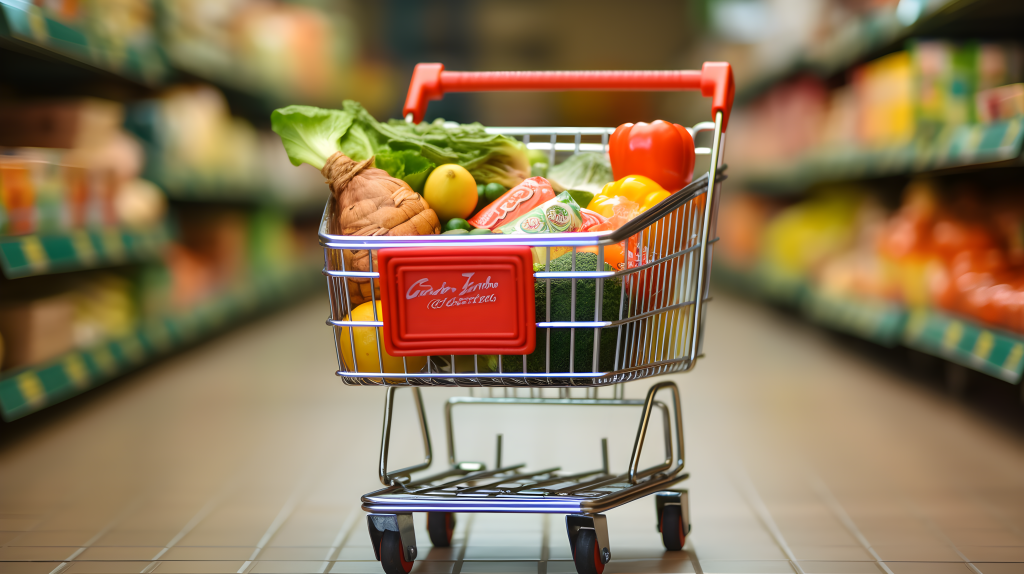 美食购物车摄影版权图片下载