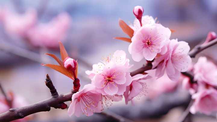 粉色花朵盛开摄影版权图片下载