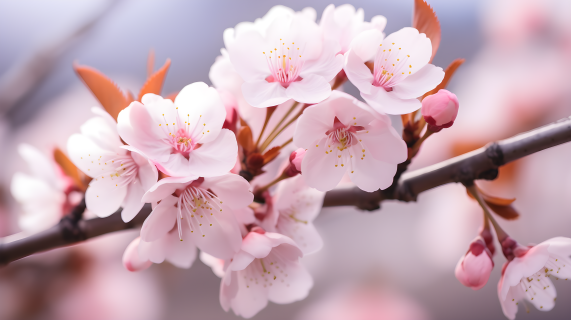 优雅的春日樱花摄影图