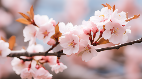 樱花盛开的春天摄影图片