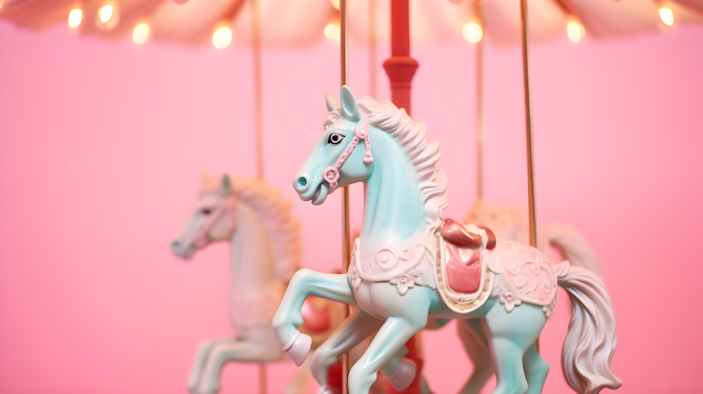 粉红和蓝绿色的奇趣美学摄影版权图片下载