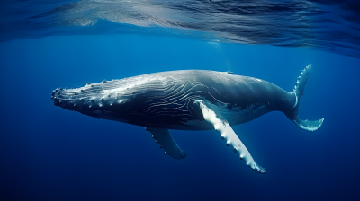 巨型海洋哺乳动物摄影图