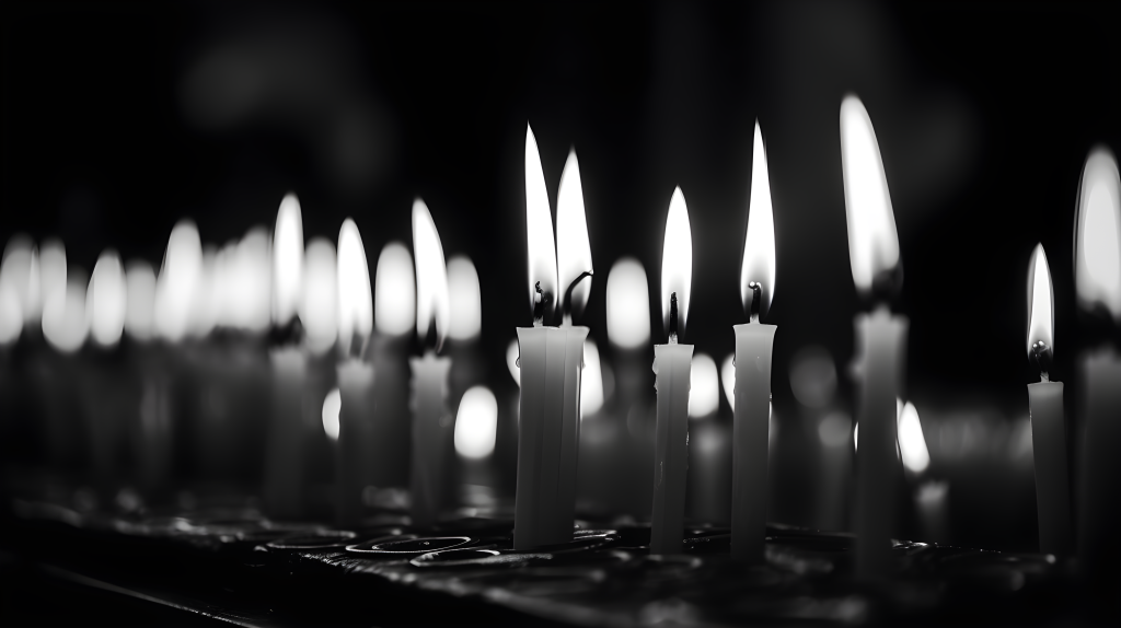 宗教主题印象派风格烛台摄影版权图片下载