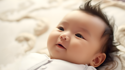 中国白底婴儿摄影图片