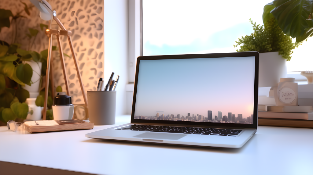 台式电脑摄影图片