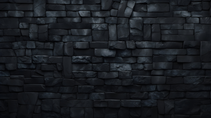 黑色神秘石墙背景摄影图版权图片下载