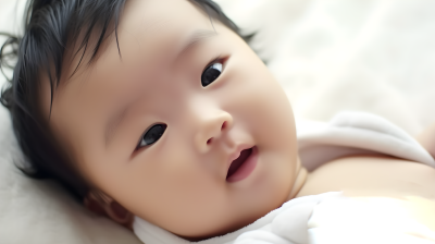 可爱中国婴儿摄影图片
