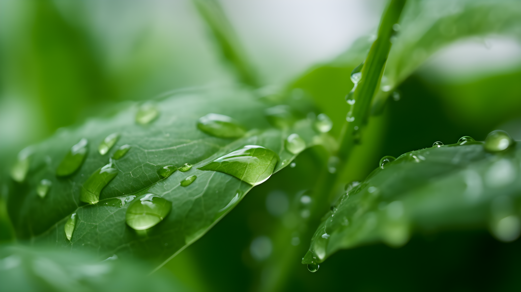 绿色植物近景摄影图片