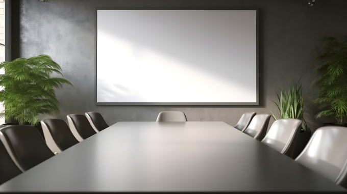 整洁会议室设施摄影图片