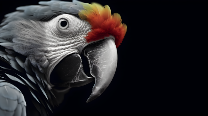 非洲金刚鹦鹉摄影图