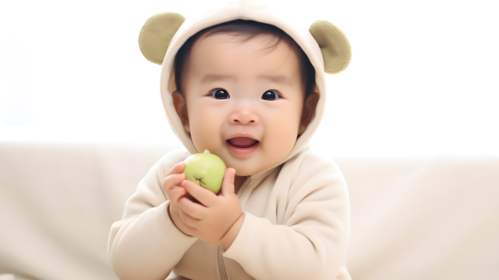 甜美的亚洲宝宝摄影版权图片下载