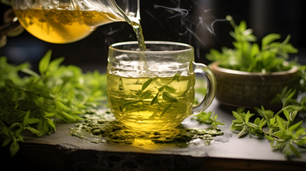 茶叶与草药注入的中国式朋克风格摄影图片