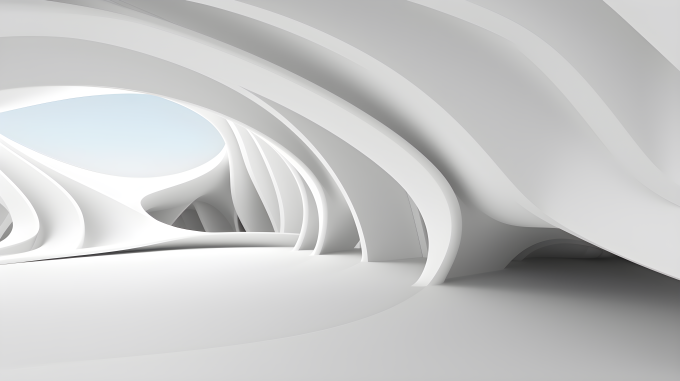 抽象曲线桥摄影图片