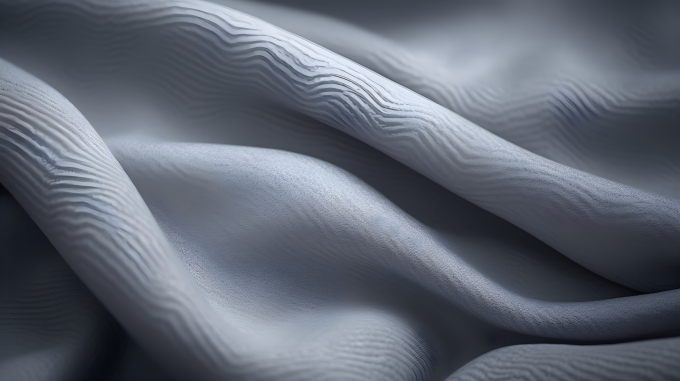 棉纤维制作的灰色毛衣面料摄影图片