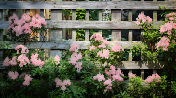木栅篱花园摄影图