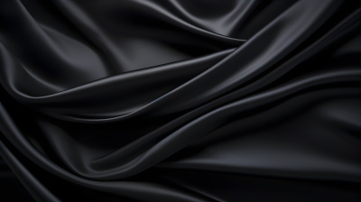 暗白与深蓝：优雅曲线中的黑缎布摄影图