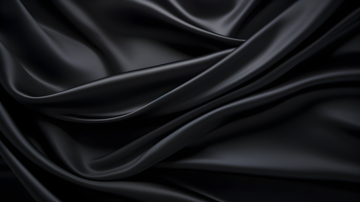 暗白与深蓝：优雅曲线中的黑缎布摄影图版权图片下载