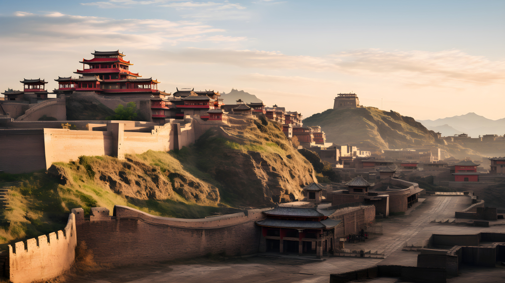 古老的心竭主城是一幅历史摄影版权图片下载