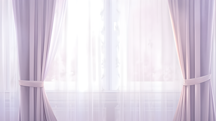柔软紫色窗帘的摄影版权图片下载