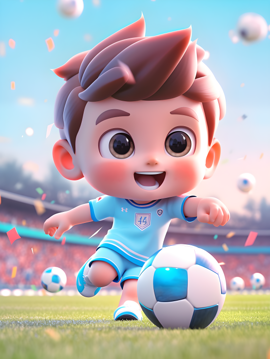 足球少年梦幻摄影图版权图片下载