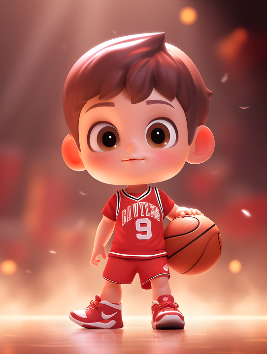 篮球少年戴着篮球服的超可爱运动男孩摄影版权图片下载