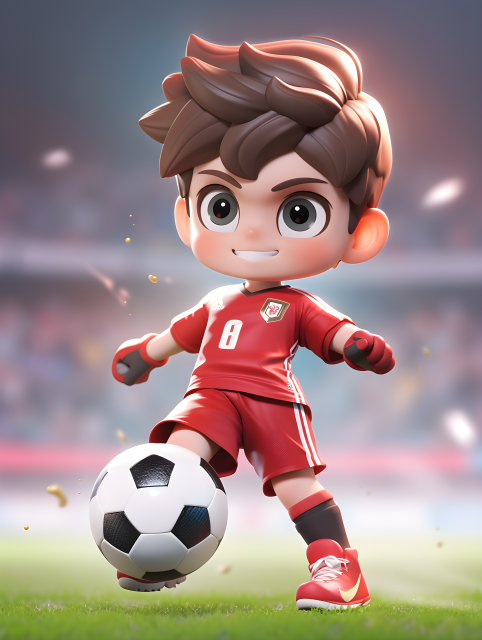 足球少年清新明亮摄影图片